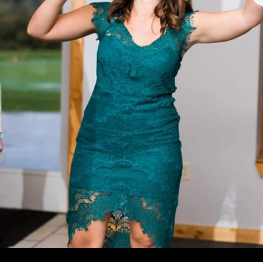 Intimately Free People Dark Teal Dress, L